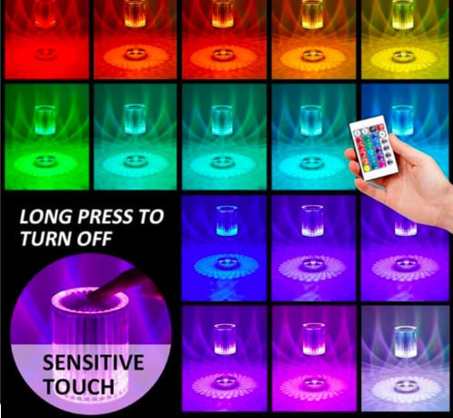 Crystal Diamond Table Lamp - Image 3